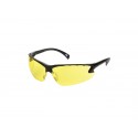 Lunettes de protection verres jaunes et montures noires