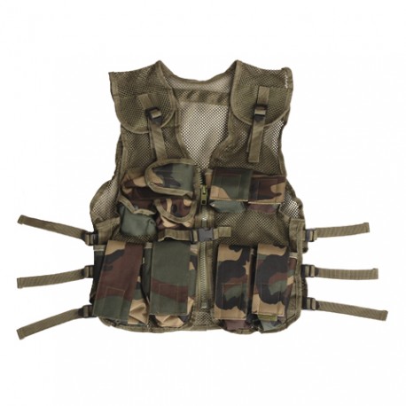 Gilet tactique enfant camouflage woodland | 101 Inc