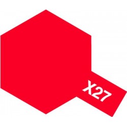 Peinture X27 rouge translucide de la marque Tamiya