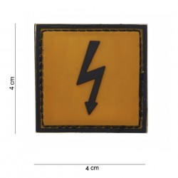 Patch 3D PVC Dangerous voltage (avec velcro) de la marque 101 Inc (13058 | 444120-3597)