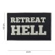 Patch 3D PVC Retreat hell noir (avec velcro) de la marque 101 Inc (10058 | 444180-3591)