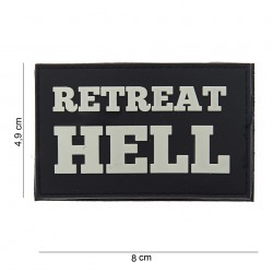 Patch 3D PVC Retreat hell noir