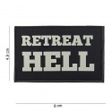 Patch 3D PVC Retreat hell noir