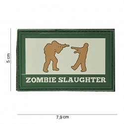 Patch 3D PVC Zombie slaughter OD et gris (avec velcro) de la marque 101 Inc (10046 | 444140-3745)