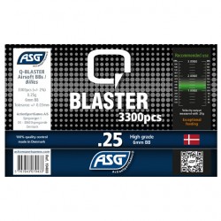 Bille airsoft Q-Blaster 0.25 gramme en pot de 3300 billes de la marque ASG