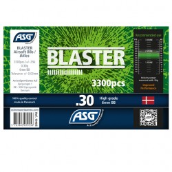 Bille airsoft Blaster 0.30 gramme en pot de 3300 billes de la marque ASG