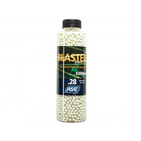 Bille airsoft Blaster tracer 0.28 gramme en pot de 3300 billes de la marque ASG