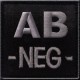 Groupe sanguin AB négatif noir de la marque TOE