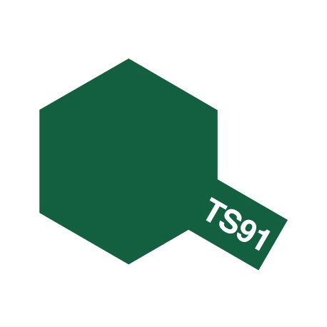 Peinture en spray pour maquette de couleur TS91 Vert foncé JGSDF 100 ml de la marque Tamiya (85091)