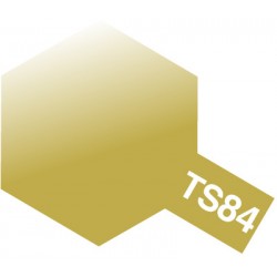 Peinture en spray pour maquette plastique de couleur TS84 Doré métal brillant 100 ml de la marque Tamiya (85084)