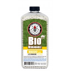 Bille airsoft biodégradable 0.25 gramme en pot de 5600 billes de la marque G&G