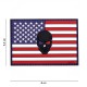 Patch 3D PVC USA + skull de la marque 101 Inc