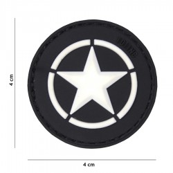 Patch 3D PVC Allied star noir de la marque 101 Inc