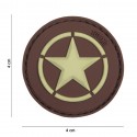 Patch 3D PVC Allied star marron