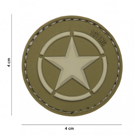 Patch 3D PVC Allied star vert de la marque 101 Inc