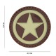 Patch 3D PVC USA star sable de la marque 101 Inc