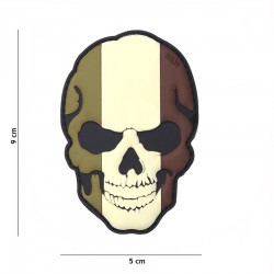 Patch 3D PVC Skull France subdued