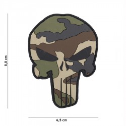 Patch 3D PVC Punisher camo Français de la marque 101 Inc