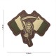 Patch 3D PVC French reeper