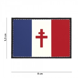Patch 3D PVC France croix de Lorraine