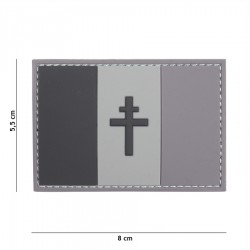 Patch 3D PVC France croix de Lorraine