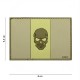 Patch 3D PVC Italy + skull