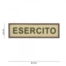 Patch 3D PVC Esercito