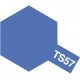 Peinture en spray pour maquette plastique. La couleur est TS57 Bleu violet brillant 100 ml de la marque Tamiya (85057)