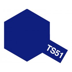 Peinture en spray pour maquette plastique. La couleur est TS51 Bleu telefonica brillant 100 ml de la marque Tamiya (85051)