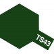 Peinture en spray pour maquette plastique. La couleur est TS43 Vert racing brillant 100 ml de la marque Tamiya (85043)