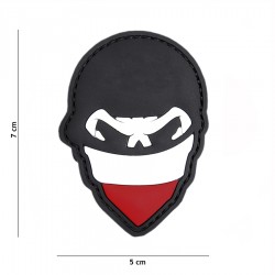 Patch 3D PVC Polish skull balaclava de la marque 101 Inc (444130-7030)