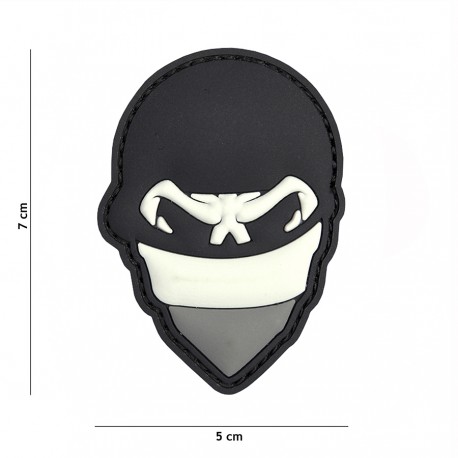 Patch 3D PVC Polish skull balaclava de la marque 101 Inc (444130-7029)