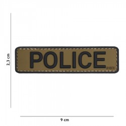 Patch 3D PVC Police