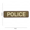 Patch 3D PVC Police