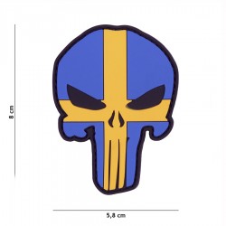 Patch 3D PVC Punisher Sweden de la marque 101 Inc (444130-5303)