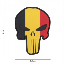 Patch 3D PVC Punisher Belgium de la marque 101 Inc (444130-5296)