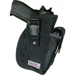 Holster de ceinture noir multi-angle droitier