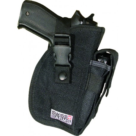 Holster de ceinture noir multi-angle droitier | Swiss Arms