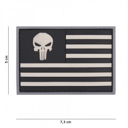 Patch 3D PVC Punisher USA de la marque 101 Inc (444130-5339)