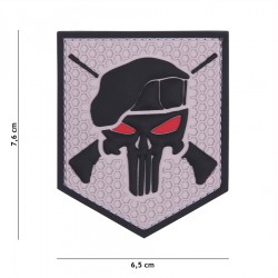 Patch 3D PVC Commando Punisher de la marque 101 Inc (444130-5331)
