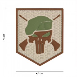 Patch 3D PVC Commando Punisher de la marque 101 Inc (444130-5333)