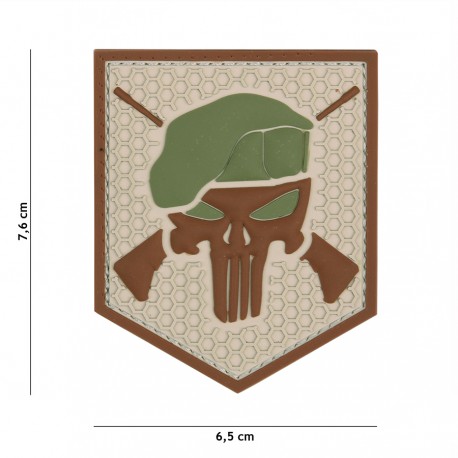 Patch 3D PVC Commando Punisher de la marque 101 Inc (444130-5333)