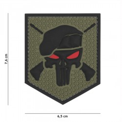 Patch 3D PVC Commando Punisher de la marque 101 Inc (444130-5332)