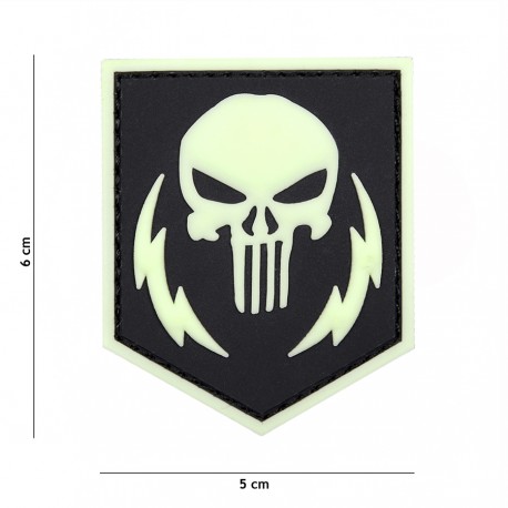 Patch 3D PVC Punisher thunder strokes de la marque 101 Inc (444130-5321)