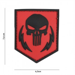 Patch 3D PVC Punisher thunder strokes