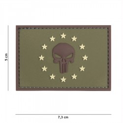 Patch 3D PVC Punisher EU de la marque 101 Inc (444130-5335)