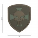 Patch 3D PVC Shield Punisher cross