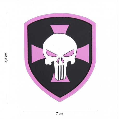 Patch 3D PVC Shield Punisher cross de la marque 101 Inc (444130-5330)