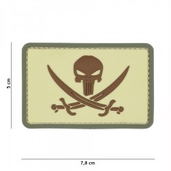 Patch 3D PVC Punisher pirate
