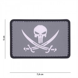 Patch 3D PVC Punisher pirate de la marque 101 Inc (444130-5315)